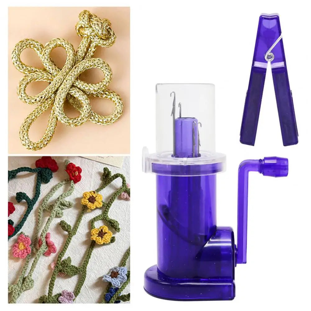 Hand-Cranked Easy-to-Use Knitting Machine