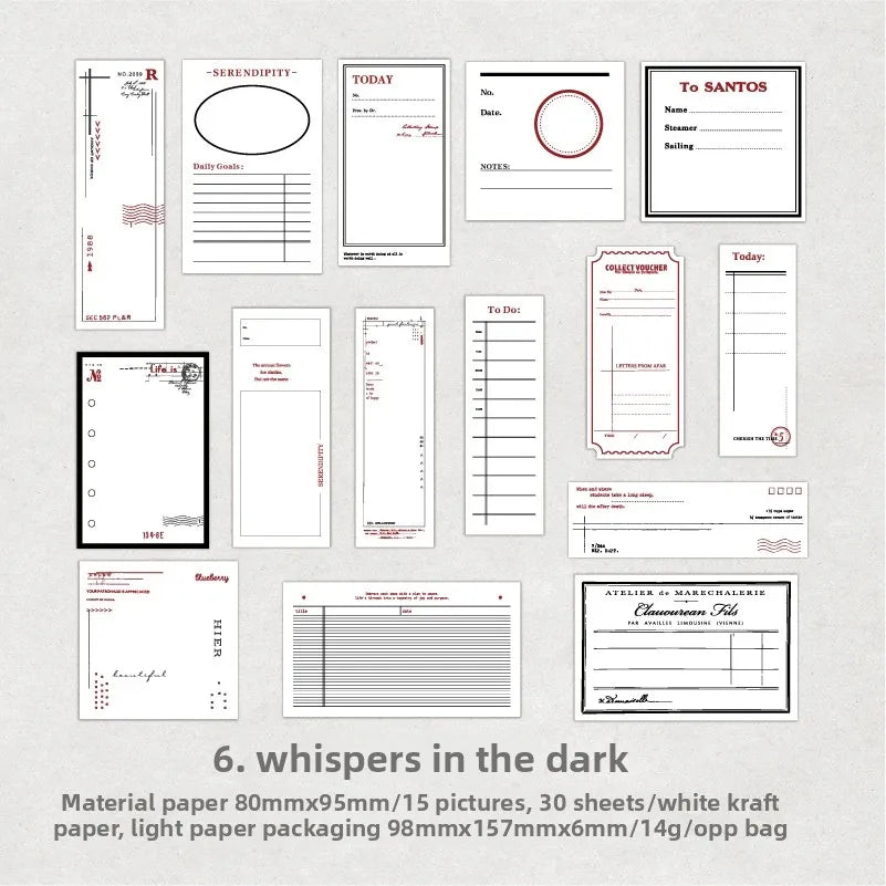 30pcs/lot Embrace The Summer Vintage Simple Border