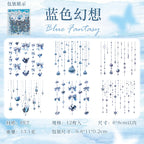 15pcs/pack Kawaii Shell Light Bow Pendant Stickers