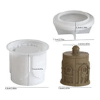 Storage Jar Silicone Mold With Lid