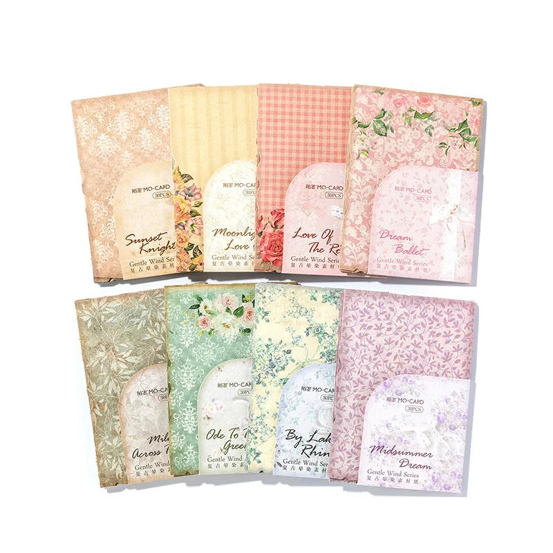 30 - Sheet Vintage Blended Material Paper Set