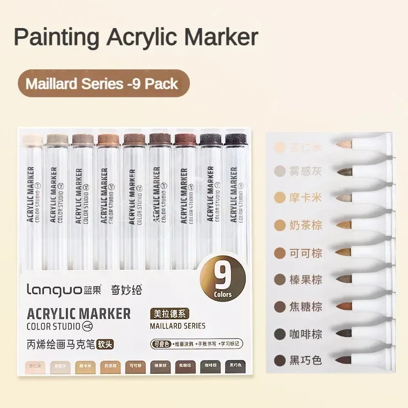 9/144 Colors Acrylic Paint Art Marker Pen