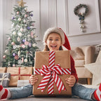 Stripe Red White Ribbon