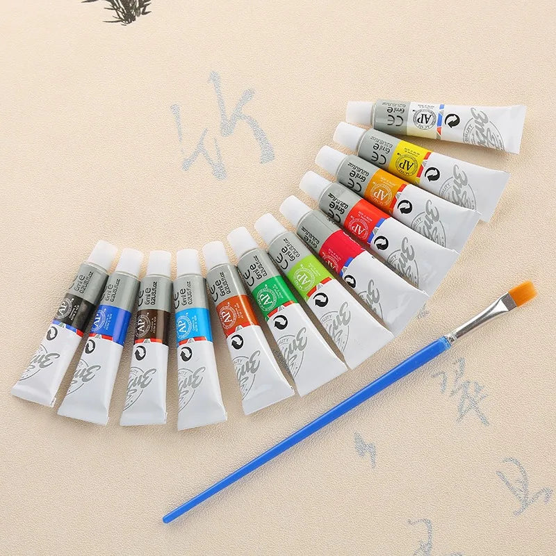 12 Colors/Set Acrylic Paint Color Set