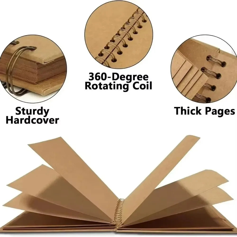 8 Inch DIY Scrapbook Album 40 Pages Hardcover Photo Albums