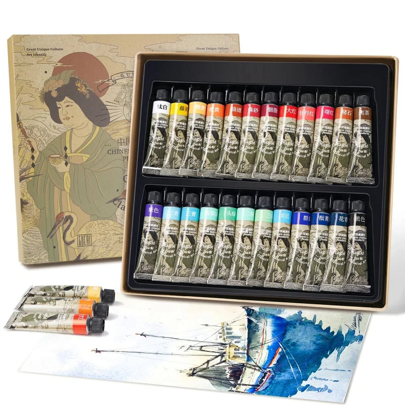 Paul Rubens 12/24 Classical Colors Artist Watercolor Paint Set