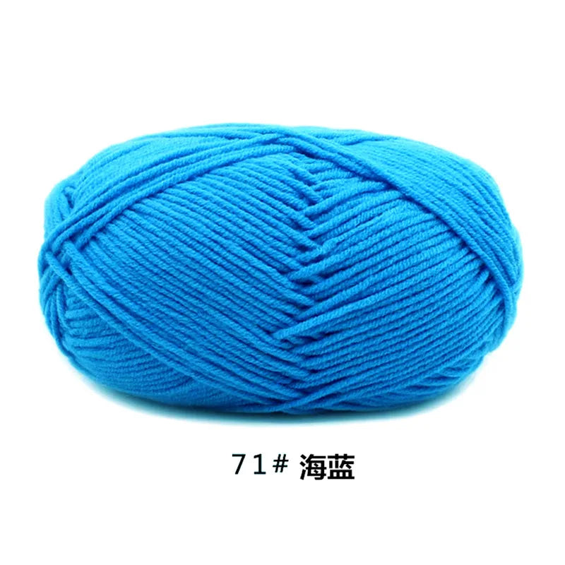40-50g/Set 4ply Milk Cotton(80%) Knitting Yarn