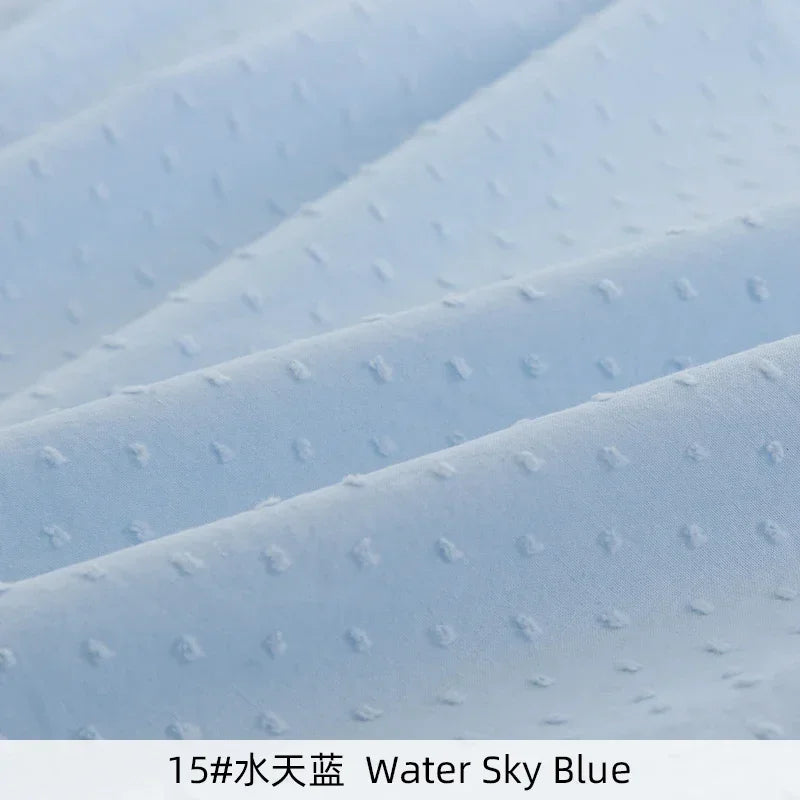 100% Cotton Jacquard Dot Swiss Woven Fabric