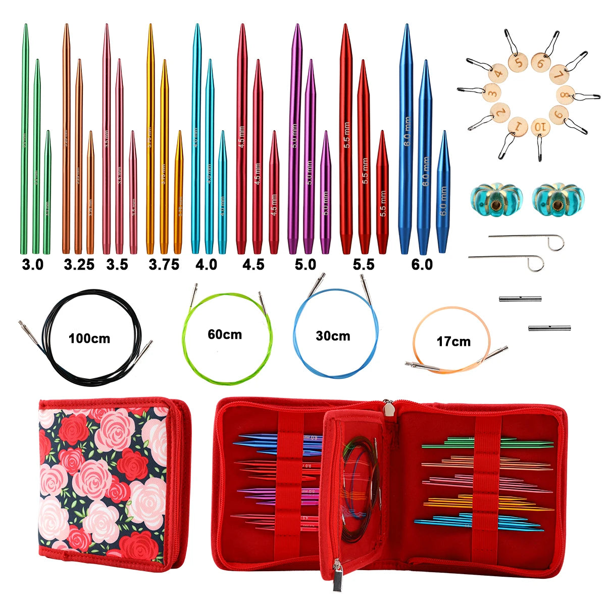 Sewing Knitting Crochet Hooks Set
