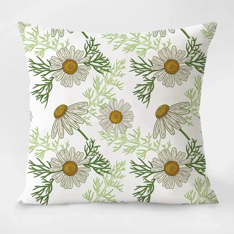 Throw pillow cover floral pattern