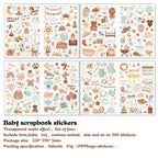 4 sheets/pack Baby Scrapbook Stickers