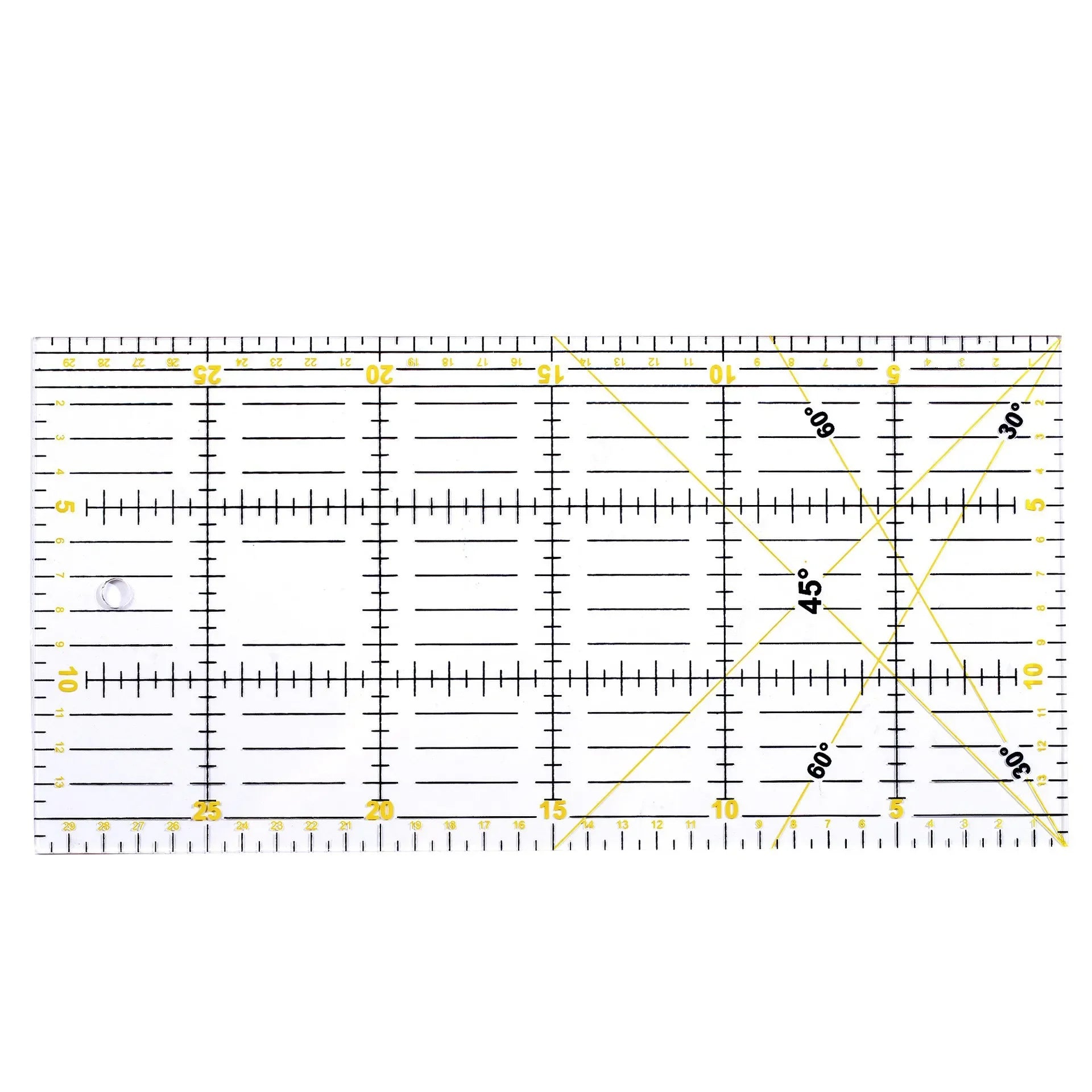 Quilting Ruler Fabric Cutting Ruler with Double Colored Grid Lines