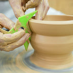 Clay Sculpting & Trimming Ribs for Shaping