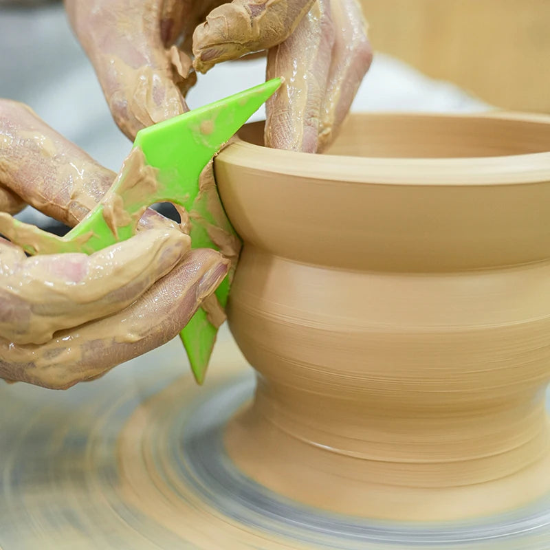 Clay Sculpting & Trimming Ribs for Shaping