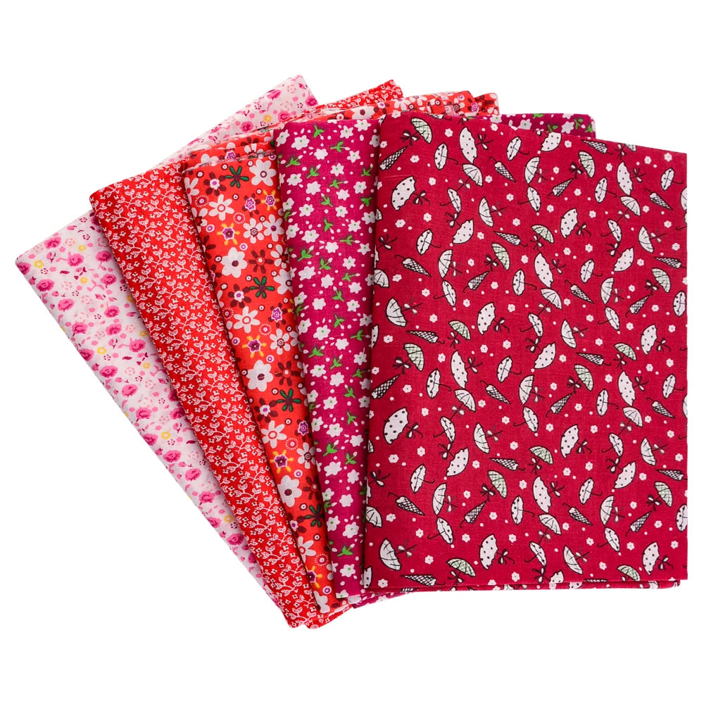 Lovely Fresh Red Printed Cloth 100% Cotton Fabric