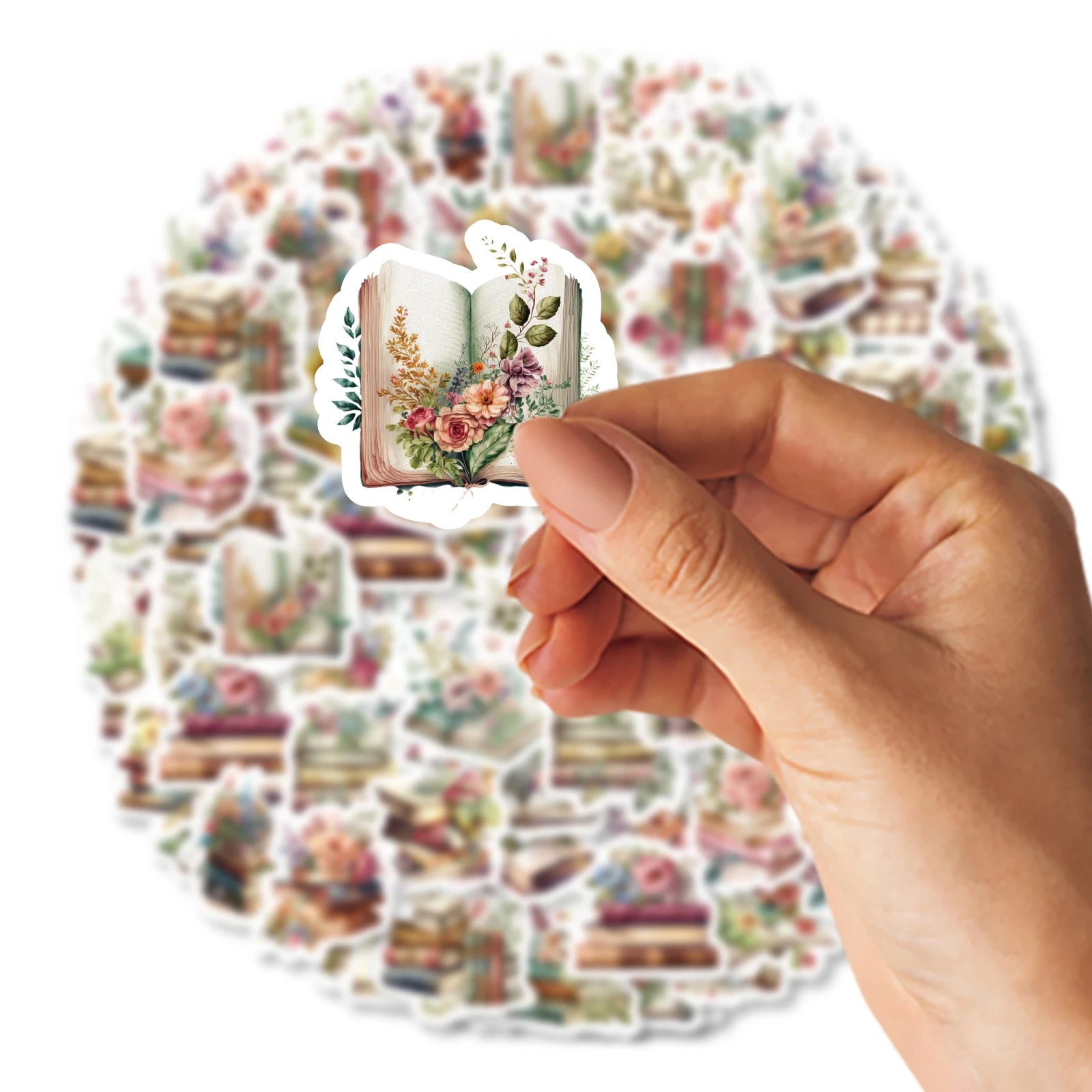 46pcs Book In Flowers Vintage Graffiti Stickers