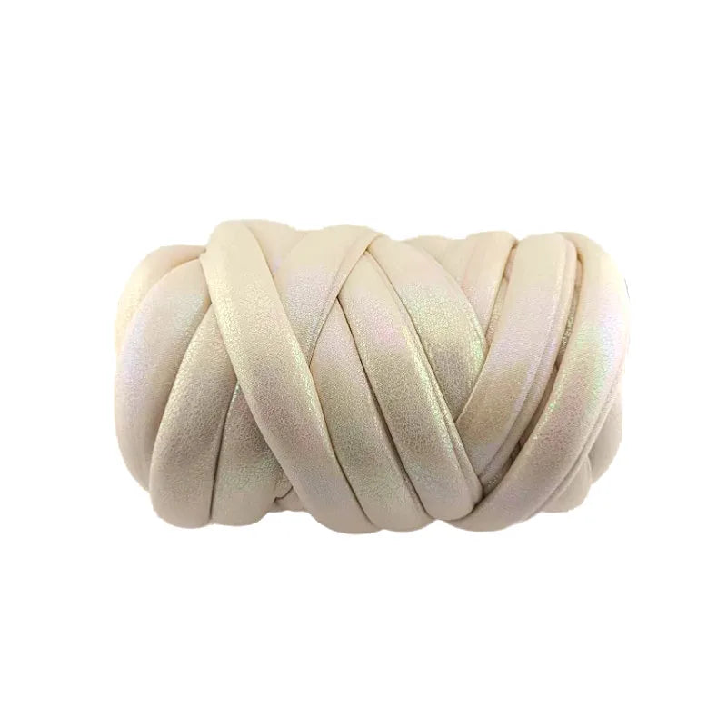 500g 1PC Imitation Metal Leather Thick Super Bulky Chunky Yarn Hand Knitting Woven Thread Basket Blanket Carpets Giant Yarn DIY