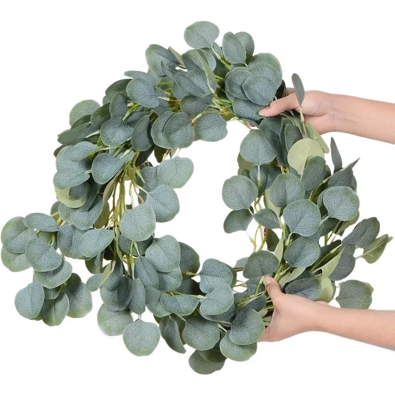 210cm Green Eucalyptus Flower Wreath