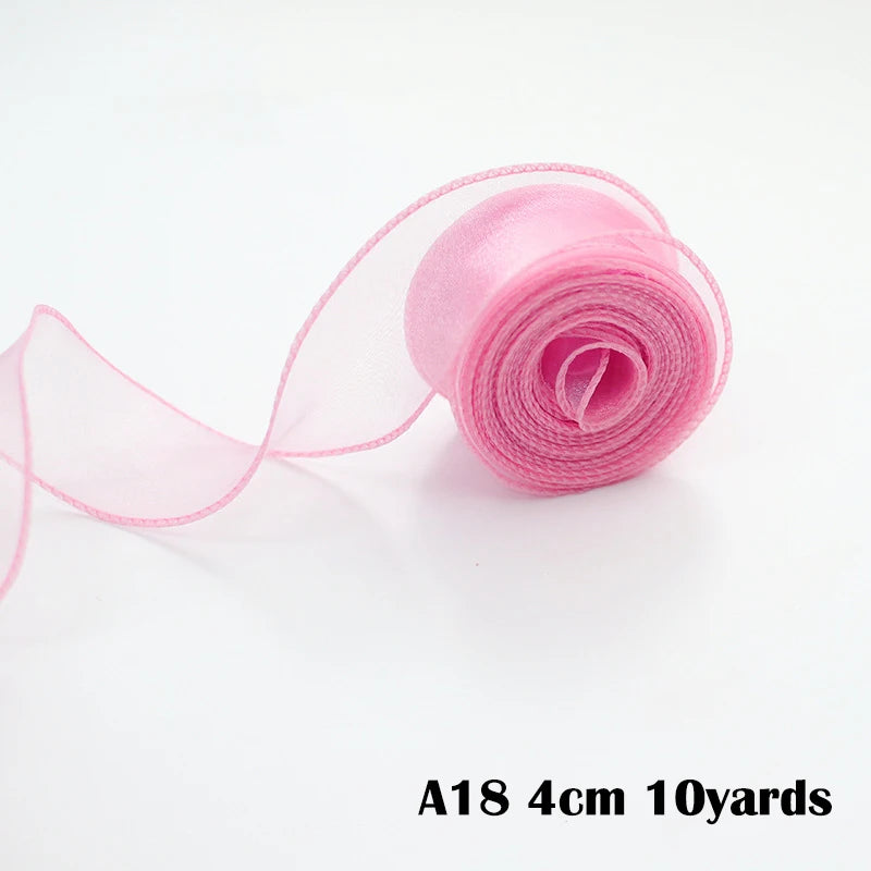 40mm 10Yards Wavy Edge Fishtail Organza Ribbon
