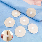 10/20 pairs of round non-ironing quilt snaps and pin clips