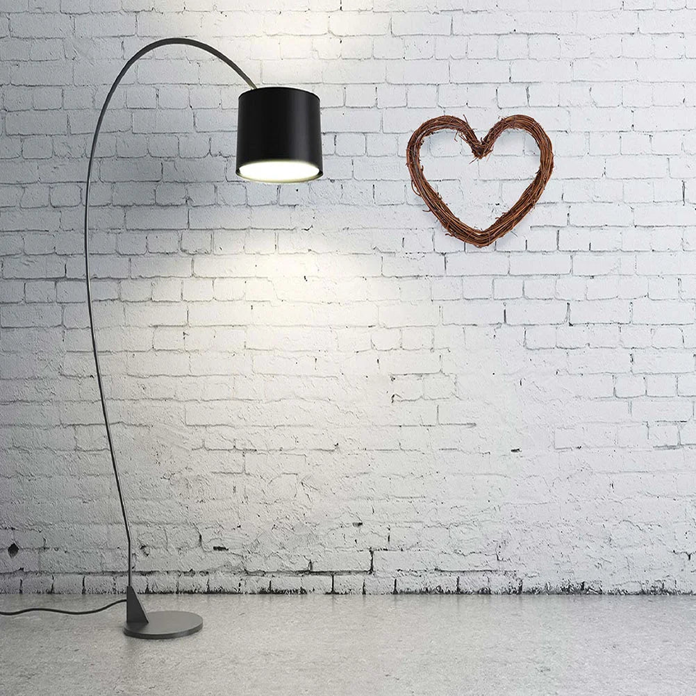 3 Pcs Heart Shaped Wreath Set Rattan