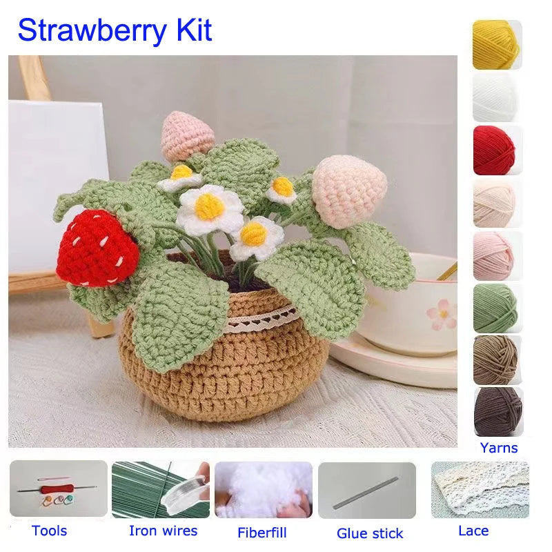 Flower Crochet Knitting Kit Tulip
