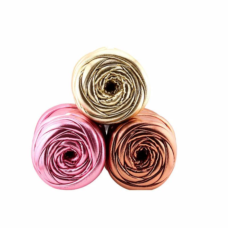 500g 1PC Imitation Metal Leather Thick Super Bulky Chunky Yarn Hand Knitting Woven Thread Basket Blanket Carpets Giant Yarn DIY