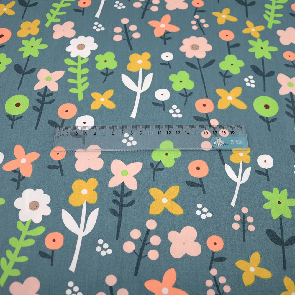 Rose Printed Cotton Fabrics by the Meter