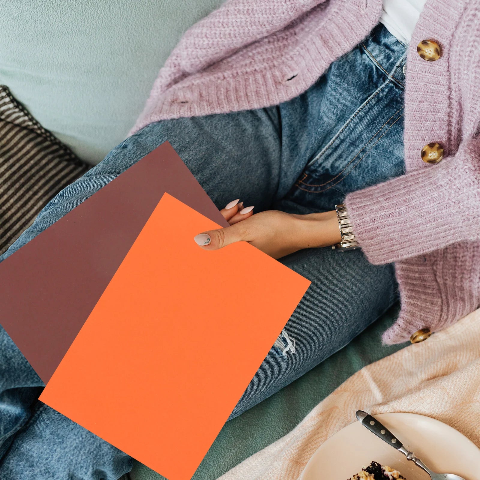 100Pcs Colored Paper Scrapbooking Card Stock