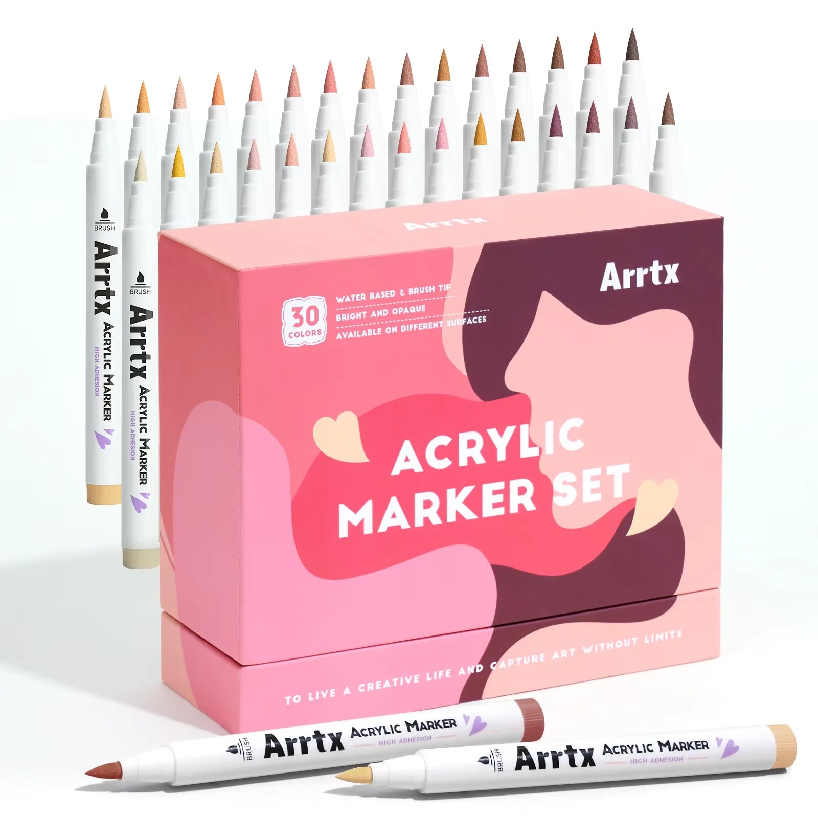 Arrtx 30 Colors Skin Color Acrylic Paint Pens