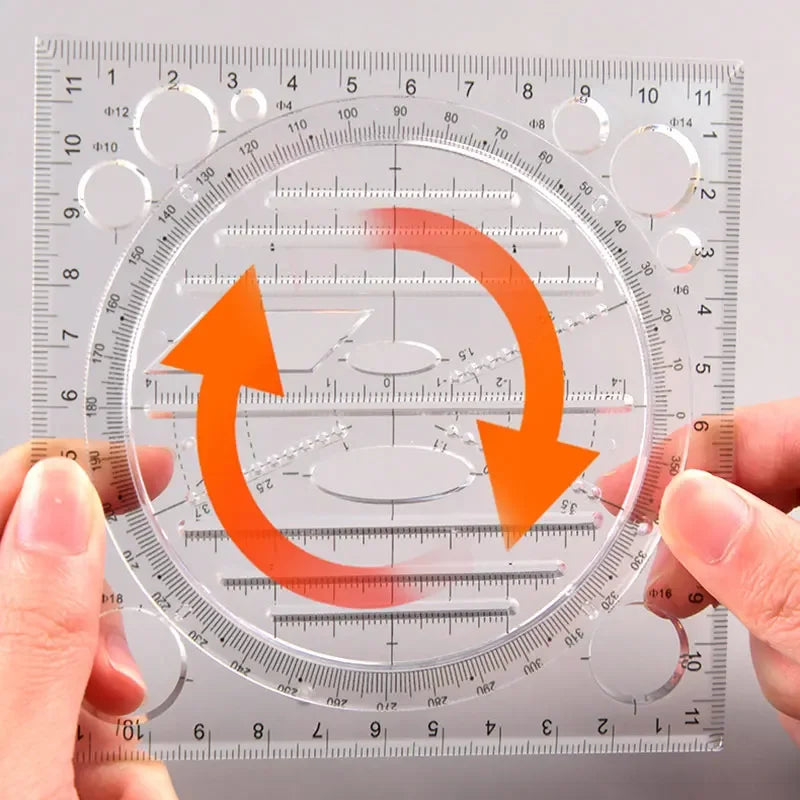 Multifunction Rotatable Ruler