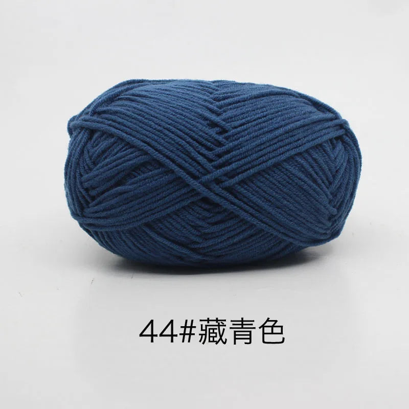 40-50g/Set 4ply Milk Cotton(80%) Knitting Yarn