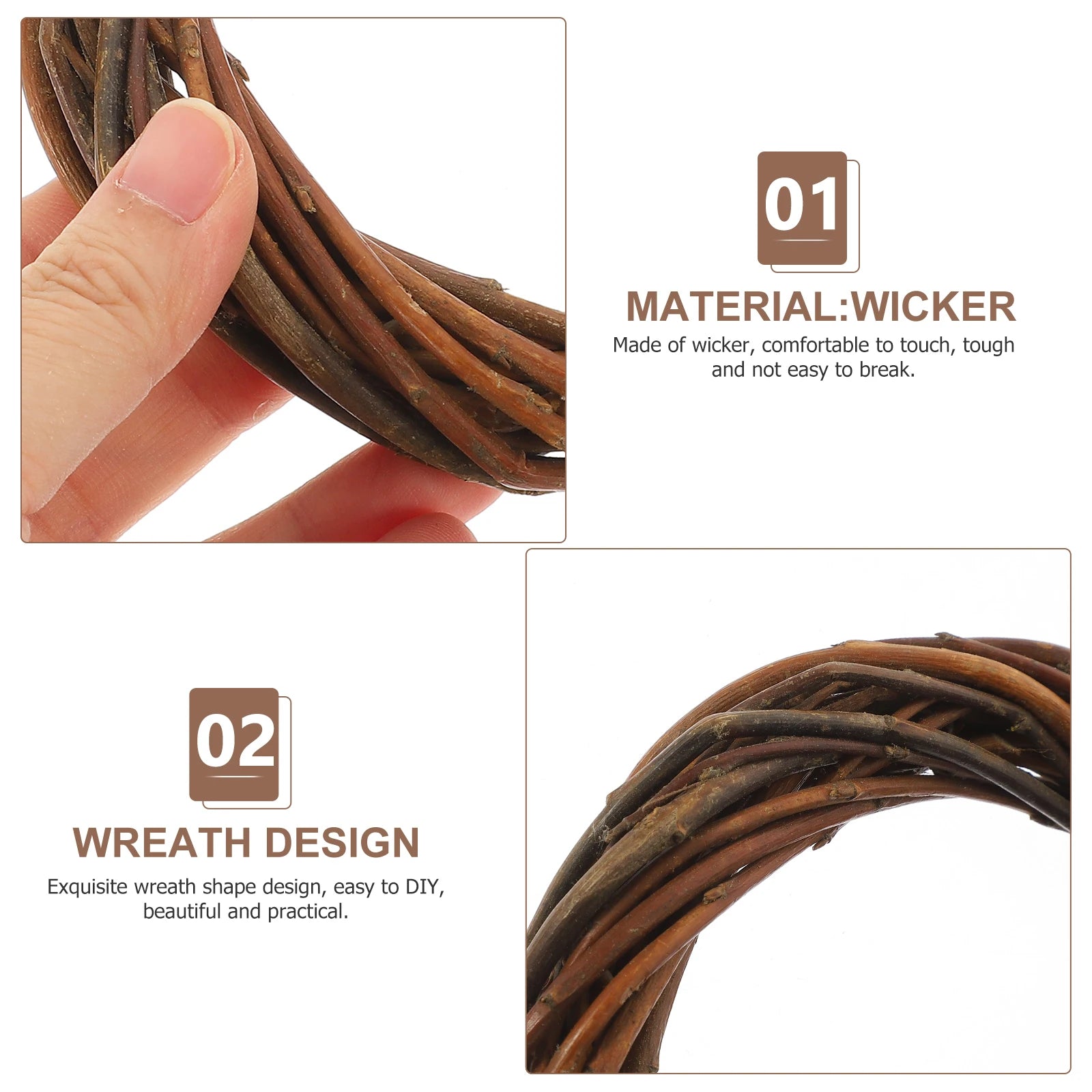 Wicker Garland Willow Wreath