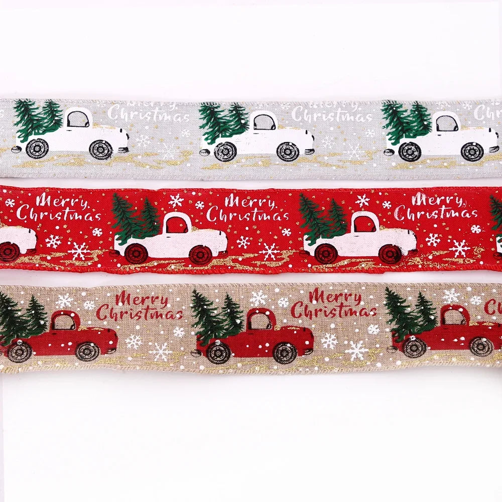 Christmas Cartoon Car Ribbon