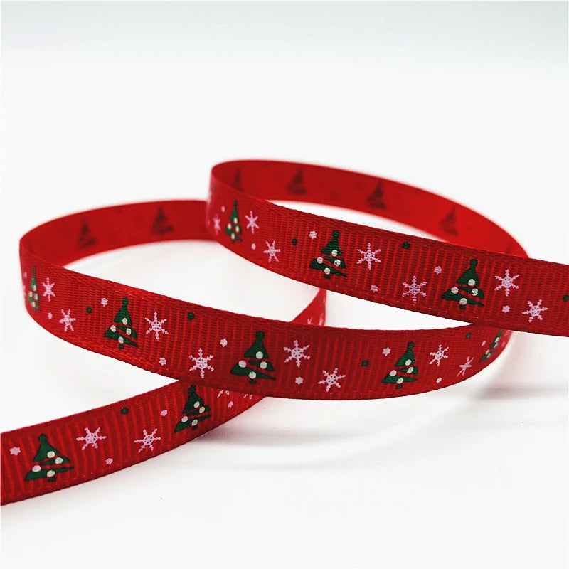 5yards/Lot 10mm Christmas Ribbon