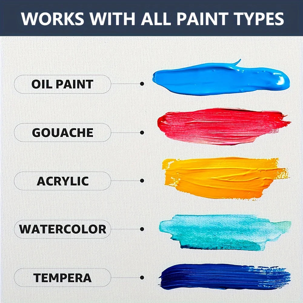 10-Pack 7x9.45 Inch Premium Thick Canvas Panels