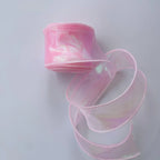 Rainbow Fishtail Ribbons Wave Edge Organza