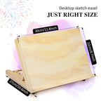 Wooden Easel Stand Foldable Adjustable Drawing Sketching Easel