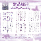 15pcs/pack Kawaii Shell Light Bow Pendant Stickers