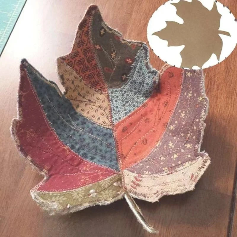 Maple Leaf Pattern Quilting Template