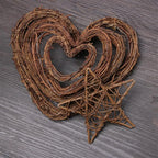 Artificial Wreath Wicker Vine Round/Heart Shape