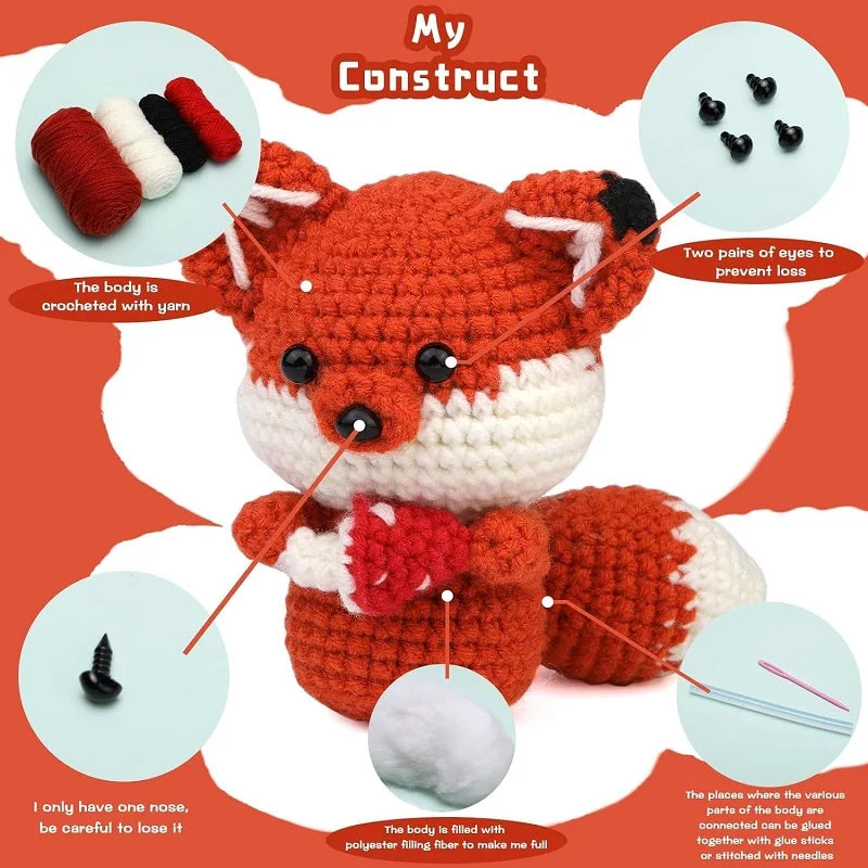 Animal Crochet Knitting Kit