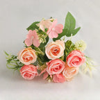 Artificial Flowers Silk Rose Wreath