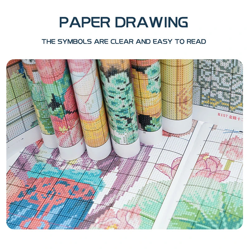 Tulips NKF Floral Pattern Cross Stitch