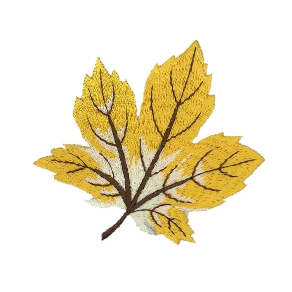 Unique Applique Stickers Colorful Maple Leaf