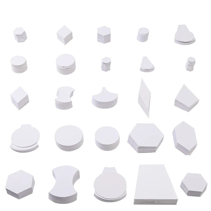 100 Pcs Paper Templates