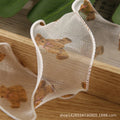 Bear Silk Satin Ribbons Wavy Edge Ribbon