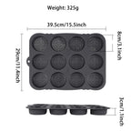 1PC Hamburger Bread mold 12-hole round