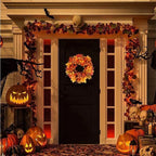 45cm Fall Wreaths Pumpkin Berry Maple Leaf