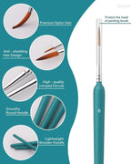 11/22pcs Miniature Paint Brushes Art Painting Brushes